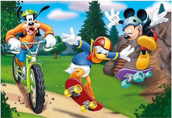 Puzzle Mickey treibt Sport ...