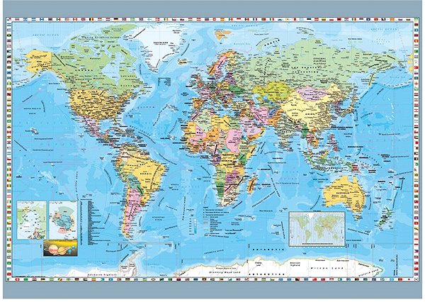 Puzzle Politische Landkarte der Welt ...