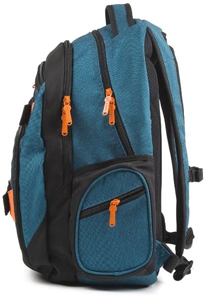 School Backpack OXY Style Blue Lateral view