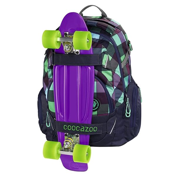 School Backpack Coocazoo CarryLarry2 Green Purple District Features/technology