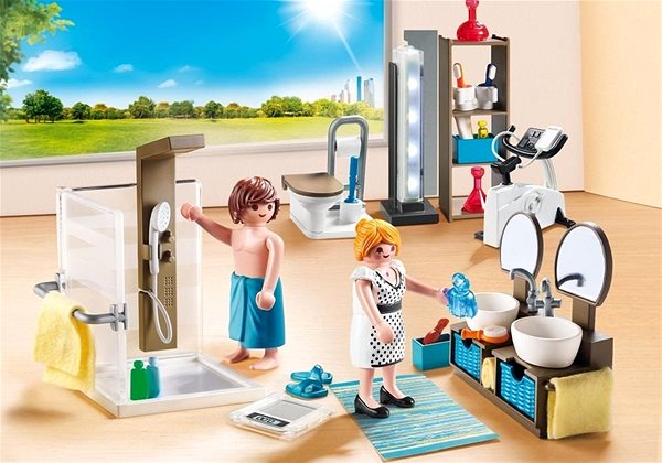 Építőjáték Playmobil 9268 Anya és apa a fürdőszobában Lifestyle