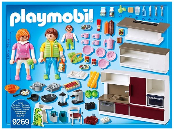 Building Set Playmobil 9269 City Life Kitchen Package content