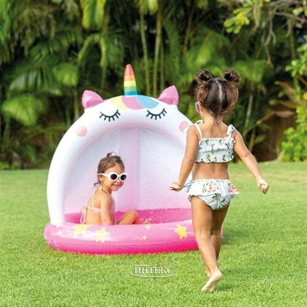Detský bazén Intex Jednorožec so slnečnou ochranou ...