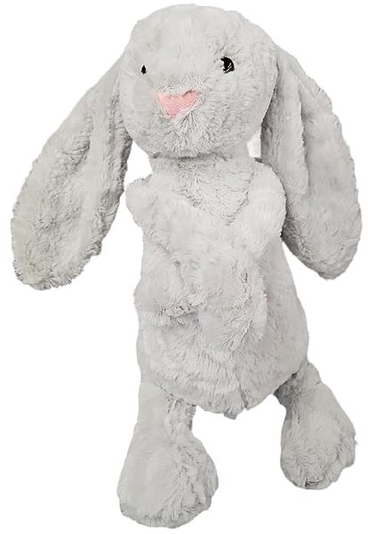 Plyšová hračka Leventi Plyšový zajačik králiček – šedivý ...