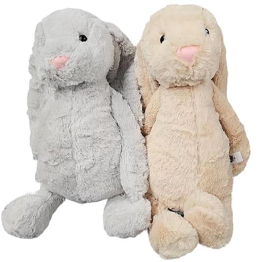 Plyšová hračka Leventi Plyšový zajačik králiček – šedivý ...