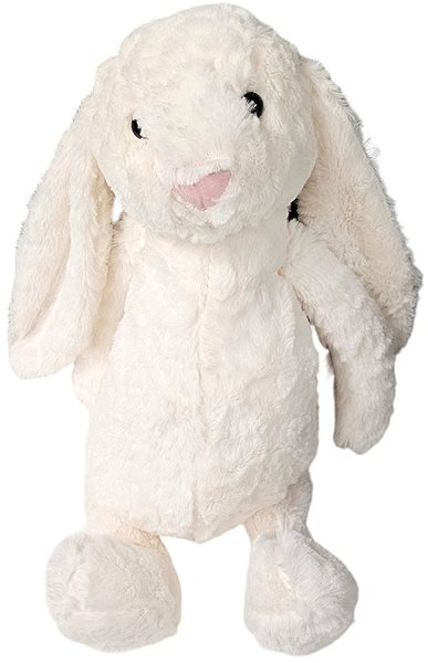 Plyšová hračka Leventi Plyšový zajačik králiček – biely ...