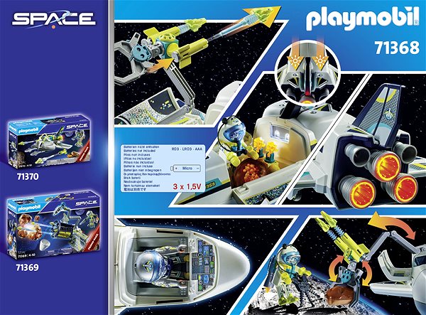 Stavebnica Playmobil 71368 Vesmírny raketoplán na misii ...
