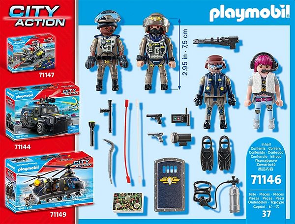 Építőjáték Playmobil SWAT - Figuraszett 71146 ...