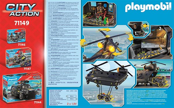Építőjáték Playmobil 71149 Különleges erők mentőhelikoptere ...