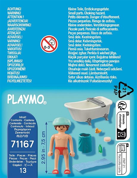 Építőjáték Playmobil Apa a fürdőkádban 71167 ...