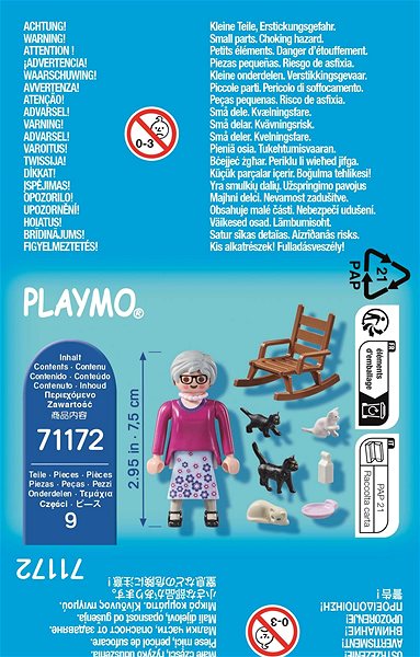 Építőjáték Playmobil Nagymama cicákkal 71172 ...