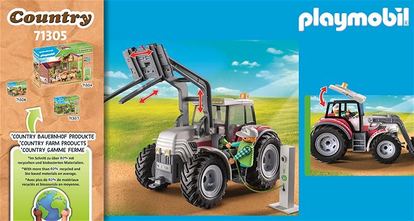 Építőjáték Playmobil Nagy traktor 71305 ...