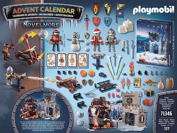 Stavebnica Playmobil 71346 Adventný kalendár Novelmore – Boj na snehu ...
