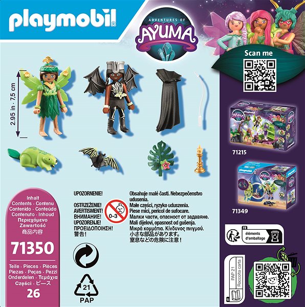 Bausatz Playmobil 71350 Forest Fairy & Bat Fairy mit geheimnisvollen Tieren ...