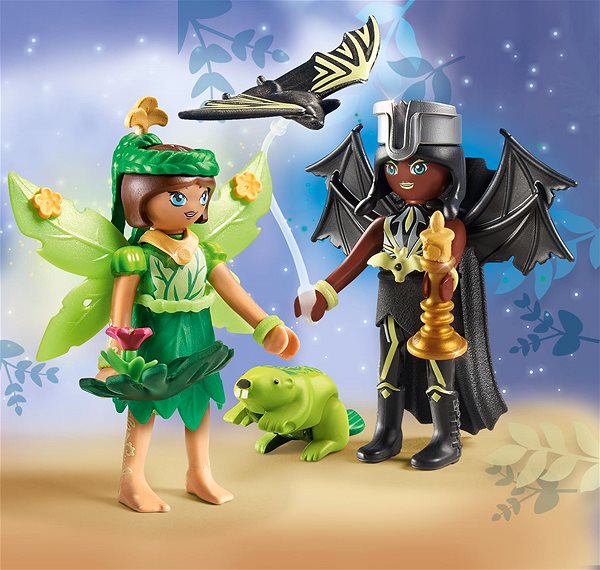 Stavebnica Playmobil 71350 Forest Fairy & Bat Fairy s tajomnými zvieratami ...