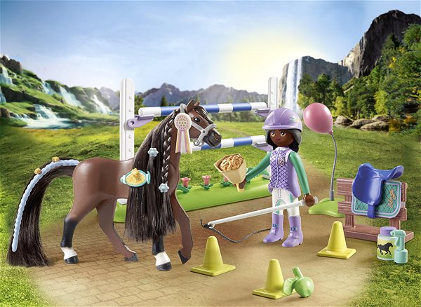 Building Set Playmobil 71355 Zoe & Blaze with Tournament Course ...