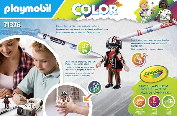 Playmobil 71376 Playmobil colour: Racing Car building set.