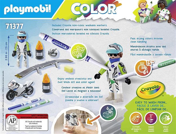 Playmobil 71377 Playmobil colour: Street Motorbike construction set.