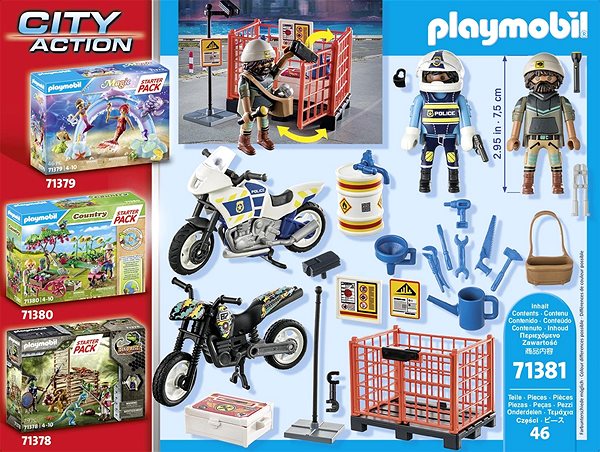 Building Set Playmobil 71381 Starter Pack Police ...