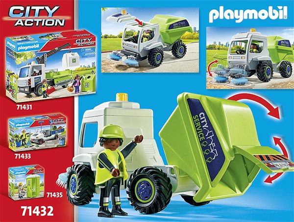 Építőjáték Playmobil Utcaseprő autó 71432 ...