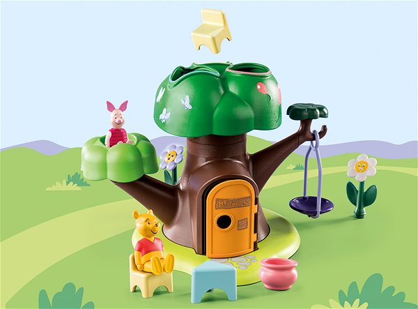 Építőjáték Playmobil 71316 1.2.3 és Disney: Micimackó és Malacka faháza ...