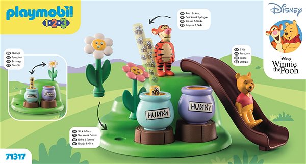 Építőjáték Playmobil 1.2.3 & Disney: Micimackó & Tigris méhecskés kertje 71317 ...