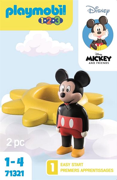 Építőjáték Playmobil 1.2.3 & Disney: Mickey napocskás csörgője 71321 ...