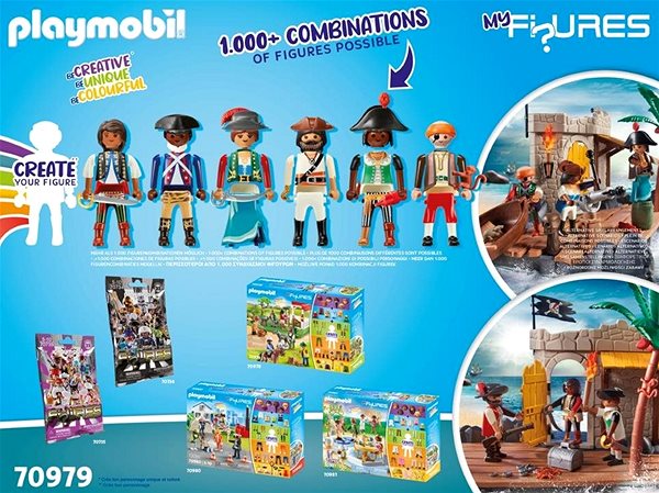 Építőjáték Playmobil My Figures: Kalózok szigete 70979 ...