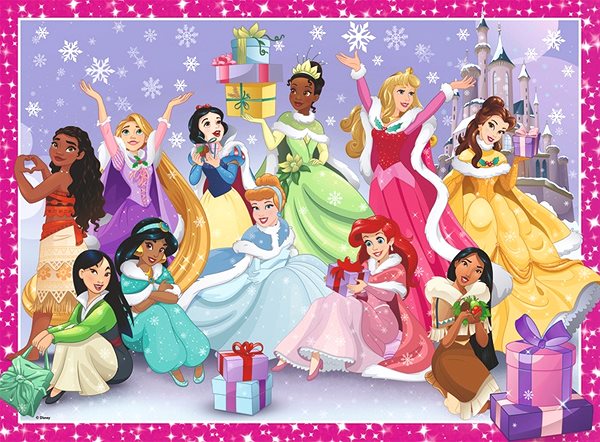 Puzzle Disney Princess: Karácsonyról, 200 darabos ...