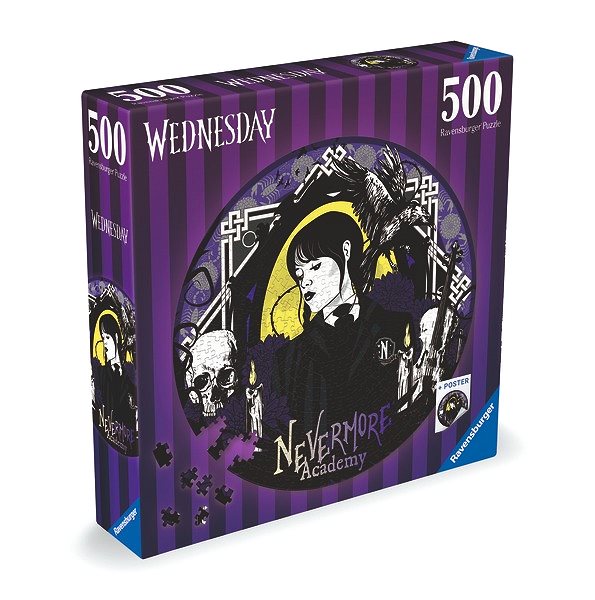 Puzzle Kruhové puzzle: Wednesday 500 dielikov ...