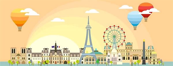 Puzzle Ein Tag in Paris 1000 Panorama-Teile ...