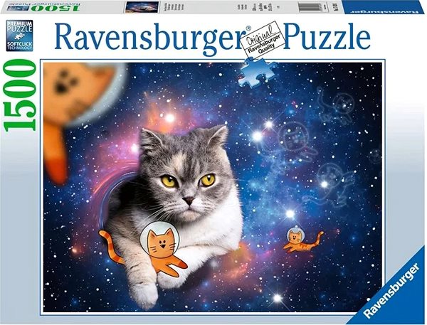 Puzzle Mačka vo vesmíre 1500 dielikov ...