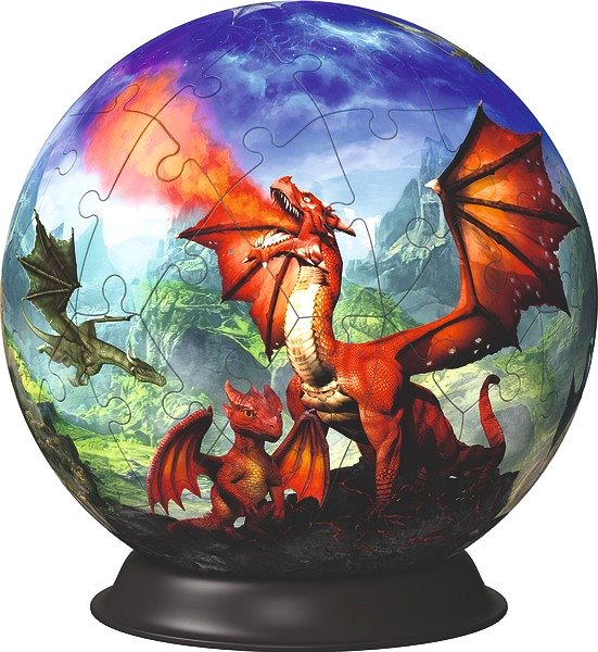 3D puzzle Puzzle-Ball Mystický drak 72 dielikov ...