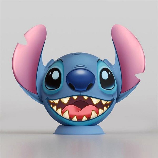 3D puzzle Puzzle-Ball Disney: Stitch fülekkel, 72 darabos ...