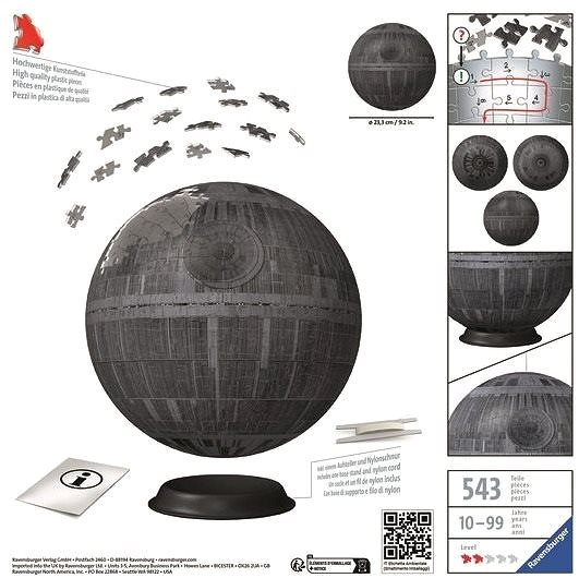 3D puzzle Puzzle-Ball Star Wars: Halálcsillag - 540db ...