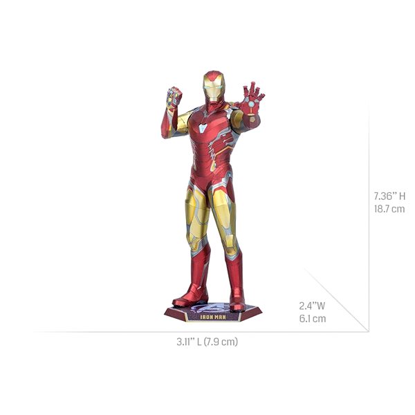 3D puzzle Metal Earth Luxusná oceľová stavebnica Marvel Iron Man LXXXV ...