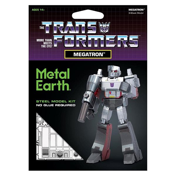 3D puzzle Metal Earth Luxusná oceľová stavebnica Transformers Megatron ...
