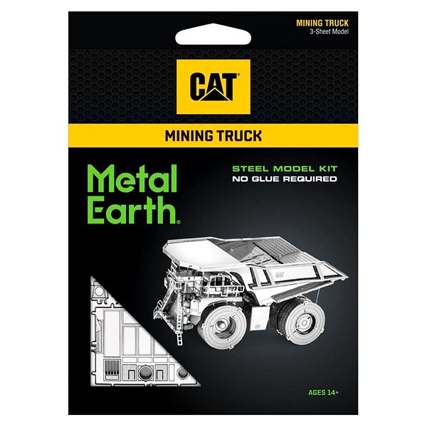 3D puzzle Metal Earth Luxusná oceľová stavebnica CAT banské vozidlo ...