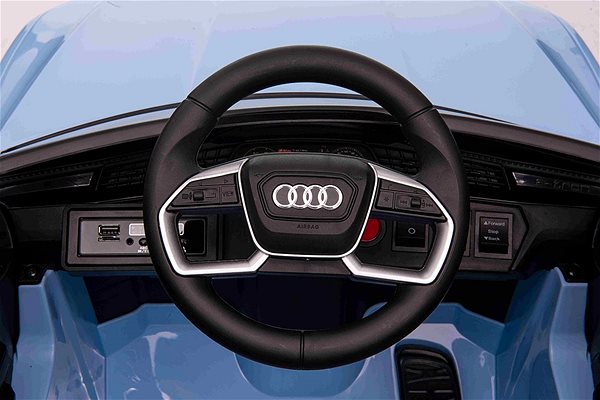 Elektromos autó gyerekeknek Audi E-tron Sportback 4 x 4 elektromos autó, kék színben Jellemzők/technológia