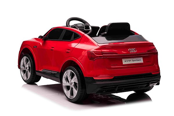 Elektromos autó gyerekeknek Audi E-tron Sportback 4 x 4 elektromos autó, piros Oldalnézet
