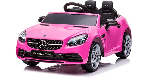 Elektromos autó gyerekeknek Mercedes-Benz SLC 12 V - rózsaszín Oldalnézet