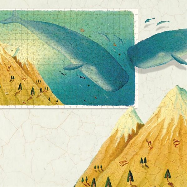 Mideer puzzle Alison Jay - Whale in the Sky.