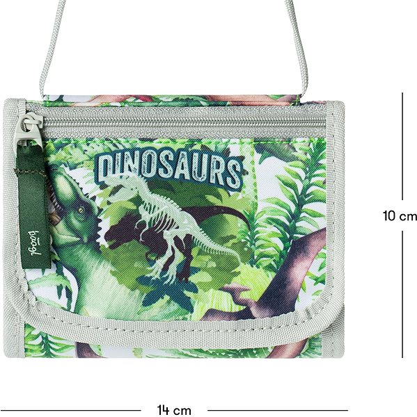 Wallet BAAGL Wallet for neck Dinosaur .