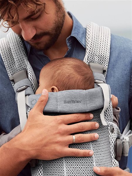 Nosič pre dieťa Babybjörn nosič HARMONY Silver 3D mesh Lifestyle