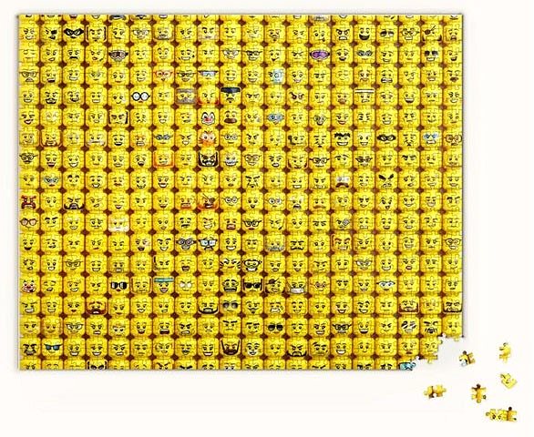 Puzzle Chronicle books Puzzle LEGO® Minifigura arcok 1000 darab ...