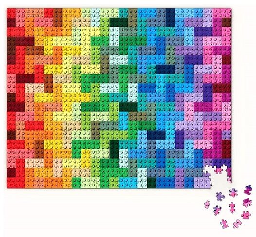 Puzzle Chronicle books Puzzle LEGO® Szivárványos kockák 1000 darab ...