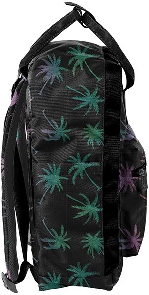 City backpack PASO Black Palm tree .