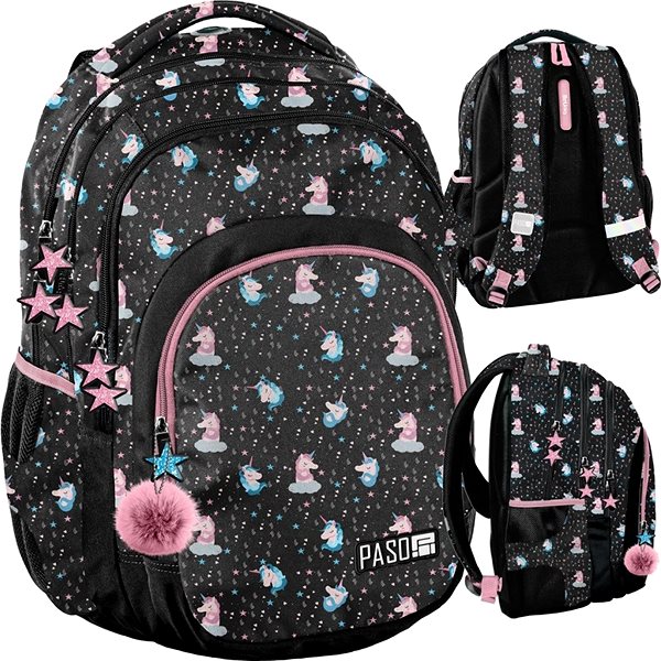 School backpack Paso school backpack Unicorn black .
