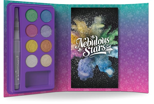 Nebulous Stars water colouring book in your pocket.