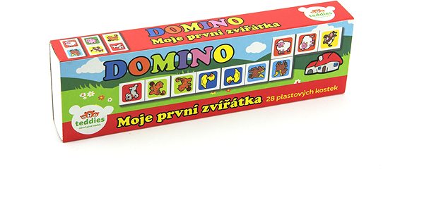 Domino Teddies Domino Moje prvé zvieratká 28 ks spoločenská hra ...